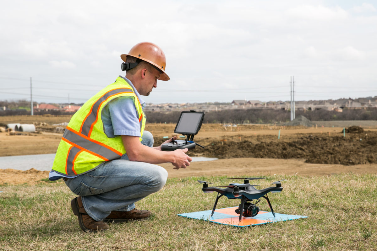 Drone survey work in progress